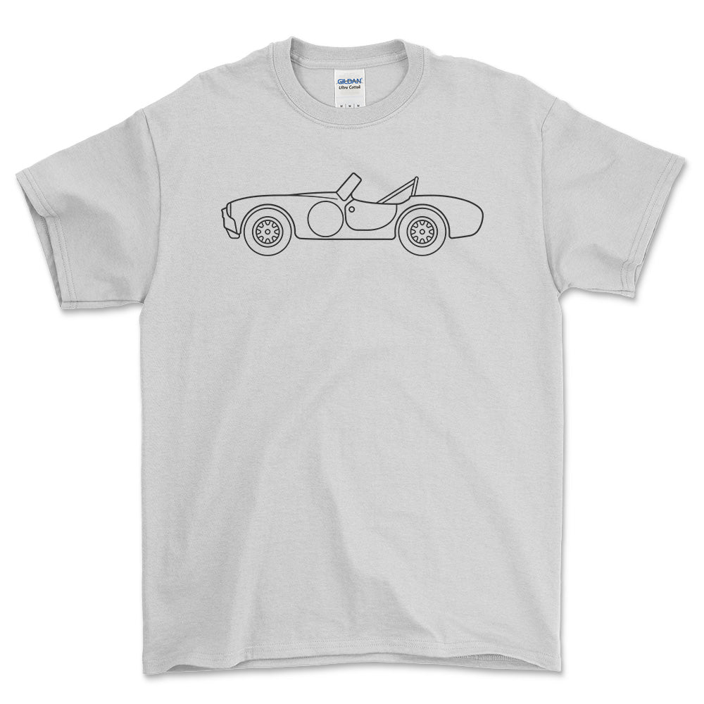 AC Cobra - Unisex T-Shirt , Bomuld-Beklædning-AC-Hvid-S-Forside-Garage Culture Shop- garage - man cave - merchandise