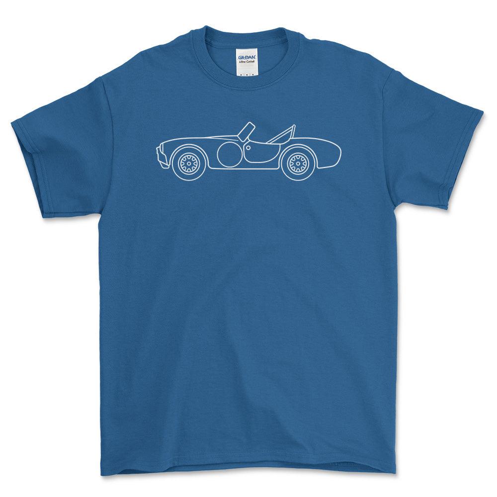 AC Cobra - Unisex T-Shirt , Bomuld-Beklædning-AC-Blå Royal-S-Forside-Garage Culture Shop- garage - man cave - merchandise