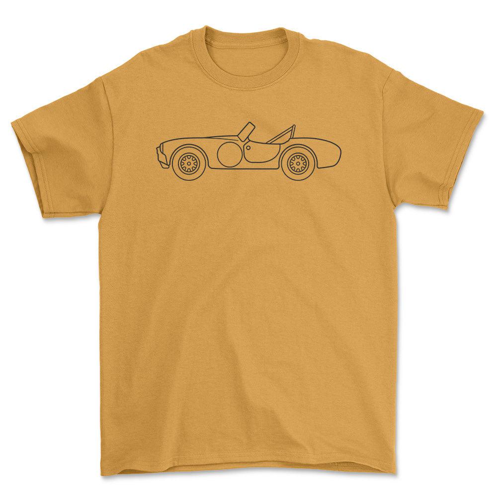 AC Cobra - Unisex T-Shirt , Bomuld-Beklædning-AC-Guld-S-Forside-Garage Culture Shop- garage - man cave - merchandise