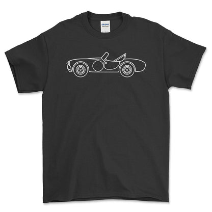 AC Cobra - Unisex T-Shirt , Bomuld-Beklædning-AC-Sort-S-Forside-Garage Culture Shop- garage - man cave - merchandise