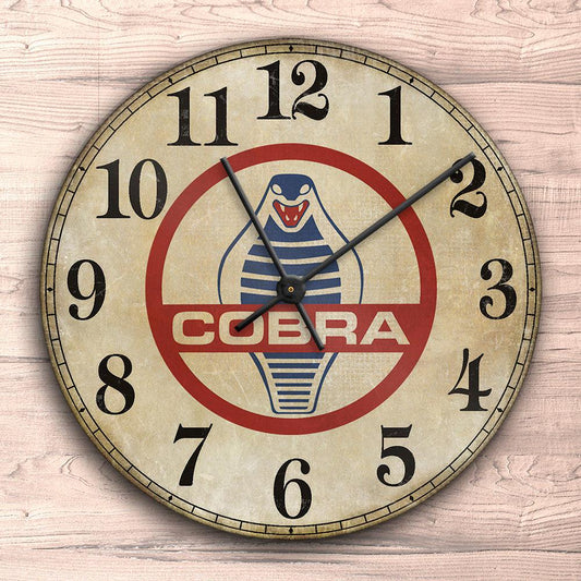 AC Shelby Cobra Vægur Rundt-Clock-AC-Garage Culture Shop- garage - man cave - merchandise