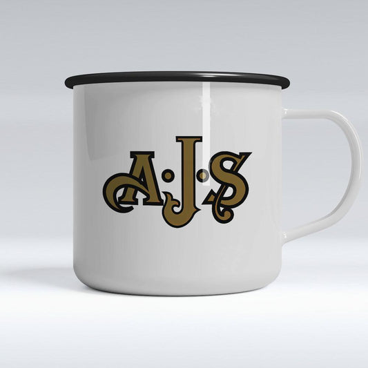 AJS Emaljekrus-Krus-AJS-Garage Culture Shop- garage - man cave - merchandise