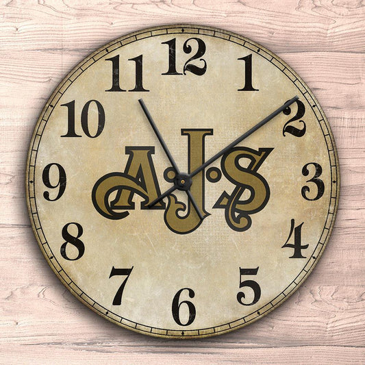 AJS Vægur Rundt-Clock-AJS-Garage Culture Shop- garage - man cave - merchandise