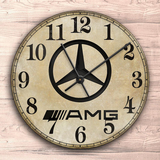 AMG Vægur Rundt-Clock-AMG-Garage Culture Shop- garage - man cave - merchandise