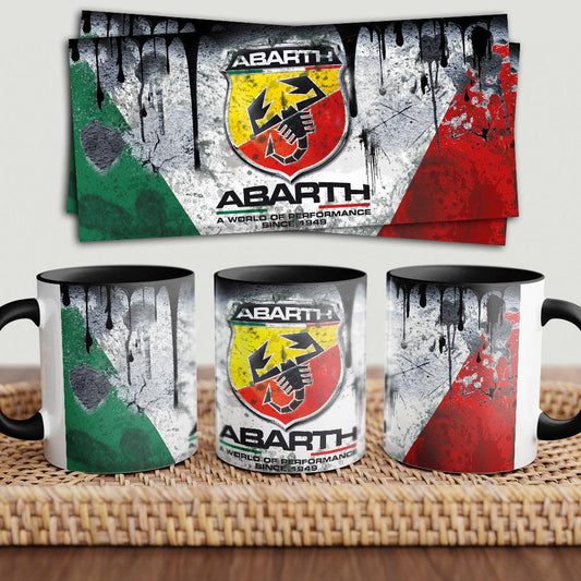 Abarth "To Toner" Vintage Keramisk Krus-Krus-Abarth-Garage Culture Shop- garage - man cave - merchandise