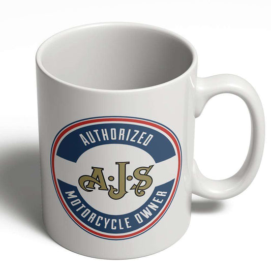 Ajs Autorised Owner Keramisk Krus-Krus-AJS-Garage Culture Shop- garage - man cave - merchandise