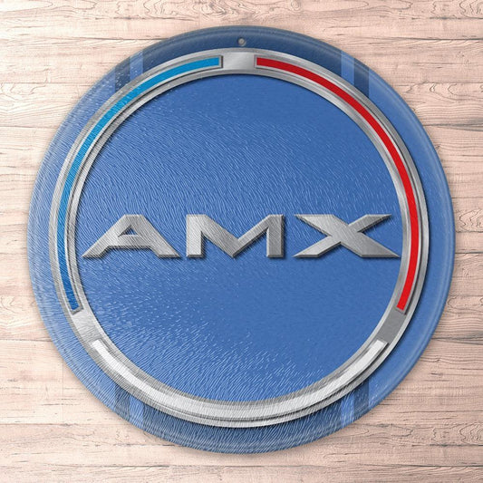 Amc Amx 1970 Runde Skilte , Musemåtte Rundt , Kop Underlag, Underlagssæt-Runde Skilte-AMC-Garage Culture Shop- garage - man cave - merchandise