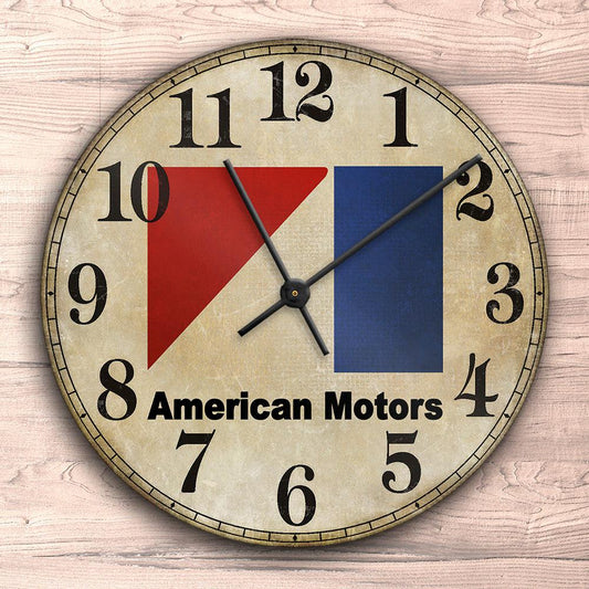 American Motors Vægur Rundt-Clock-AMC-Garage Culture Shop- garage - man cave - merchandise