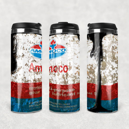 Amoco Motor Oil Termokrus Tumbler Rustfrit Stål-Krus-Motorolie-Termokrus Tumbler-Garage Culture Shop- garage - man cave - merchandise