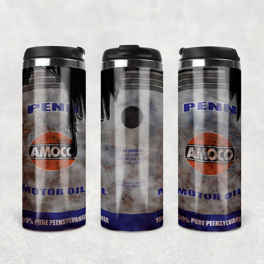 Amoco Penn Motor Oil Termokrus Tumbler Rustfrit Stål-Krus-Motorolie-Termokrus Tumbler-Garage Culture Shop- garage - man cave - merchandise