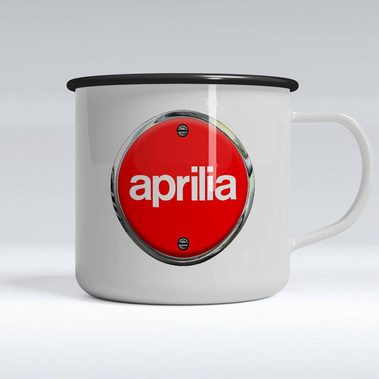 Aprilia Emaljekrus-Krus-Aprilia-Garage Culture Shop- garage - man cave - merchandise