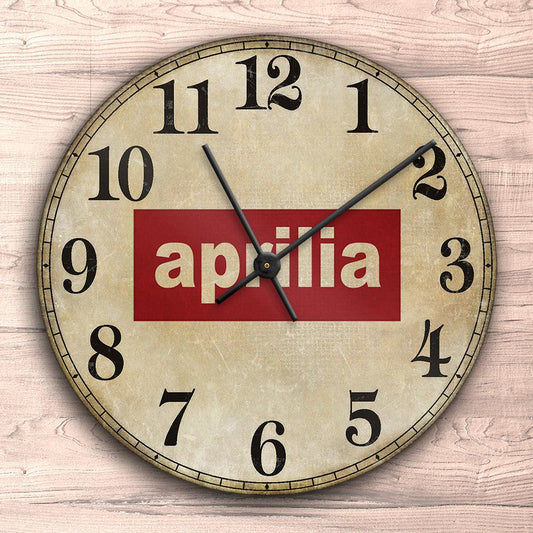 Aprilia Vægur Rundt-Clock-Aprilia-Garage Culture Shop- garage - man cave - merchandise