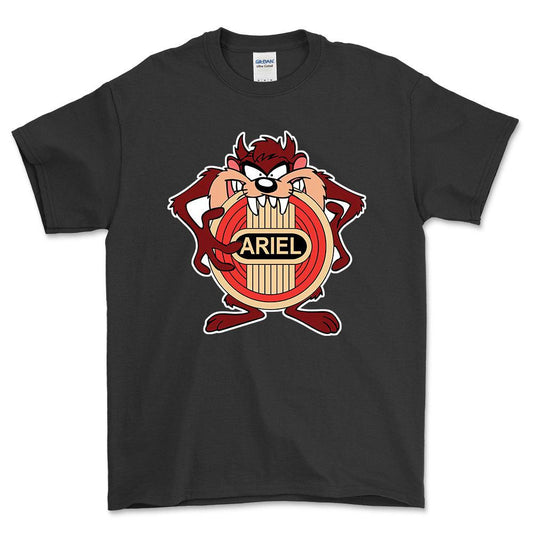 Ariel TAZ Unisex T-Shirt , Bomuld-Beklædning-Ariel-Sort-S-Forside-Garage Culture Shop- garage - man cave - merchandise