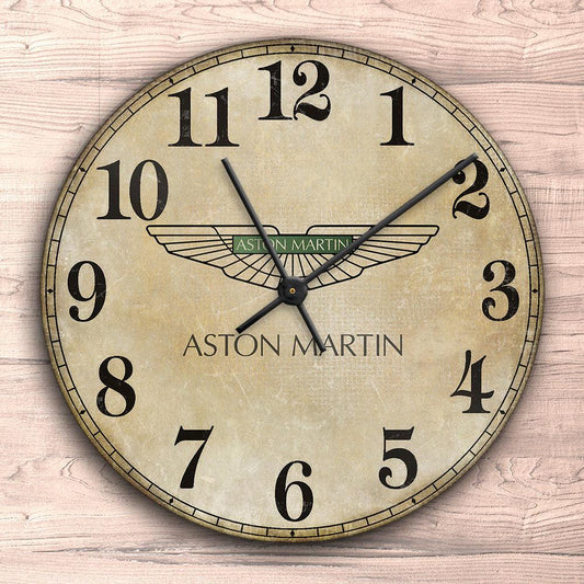 Aston Martin Vintage Vægur Rundt-Clock-Aston Martin-Garage Culture Shop- garage - man cave - merchandise