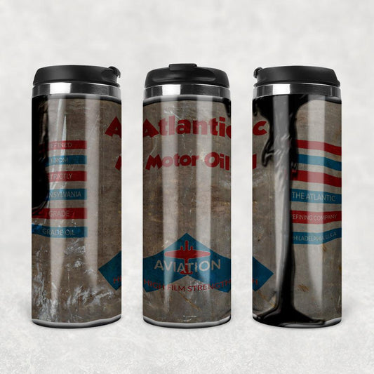 Atlantic Motor Oil Termokrus Tumbler Rustfrit Stål-Krus-Motorolie-Termokrus Tumbler-Garage Culture Shop- garage - man cave - merchandise