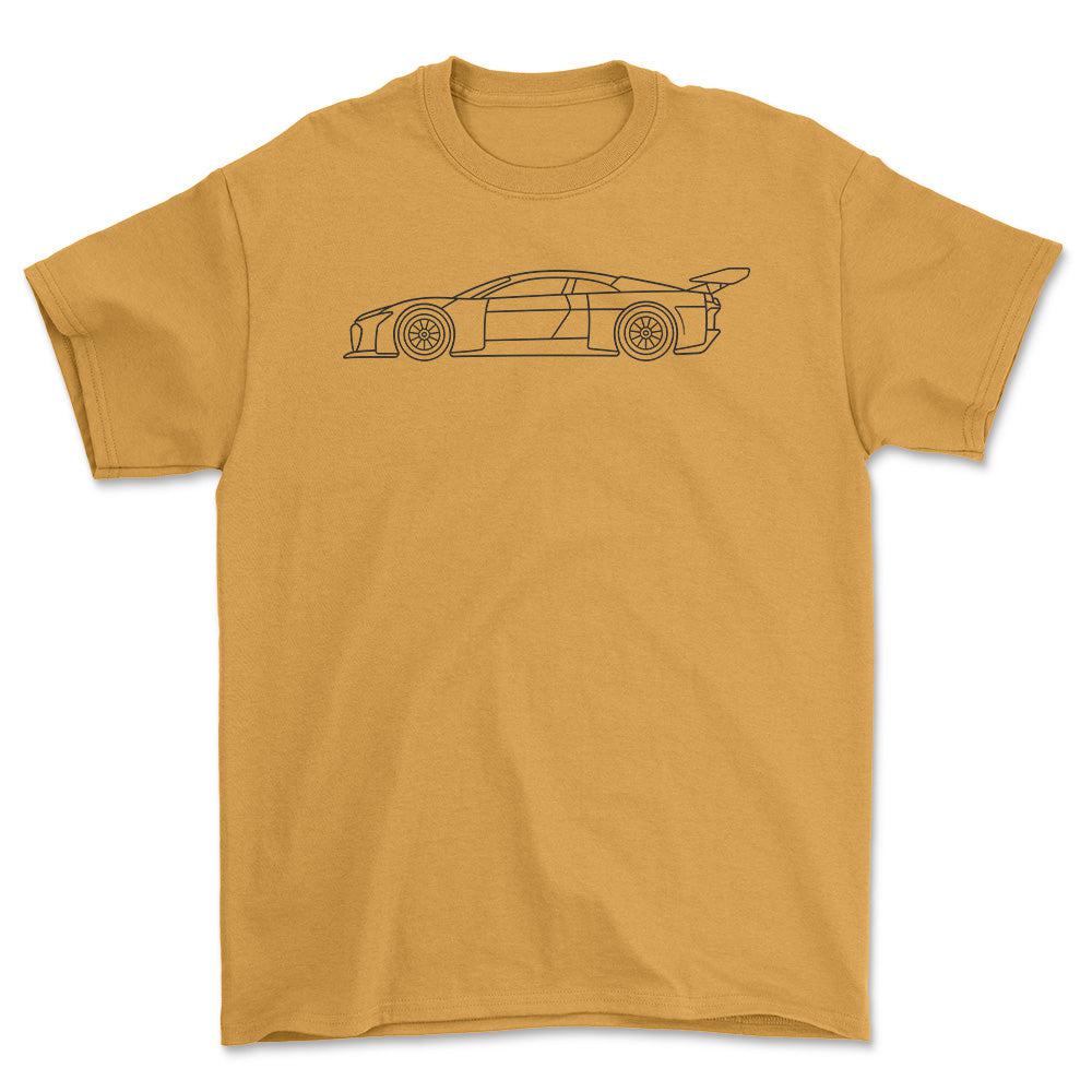 Audi e-tron Vision Gran Turismo Outline - Unisex T-Shirt , Bomuld-Beklædning-Audi-Guld-S-Forside-Garage Culture Shop- garage - man cave - merchandise