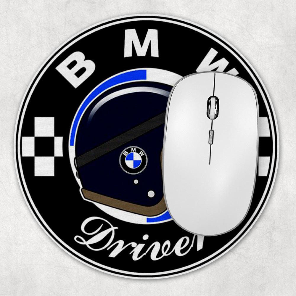 BMW Driver Runde Skilte , Musemåtte Rundt , Kop Underlag, Underlagssæt-Runde Skilte-BMW-Garage Culture Shop- garage - man cave - merchandise