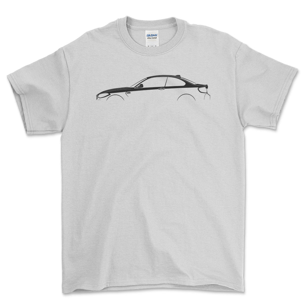 BMW M2 Competition (F87) Silhuet - Unisex T-Shirt , Bomuld-Beklædning-BMW-Hvid-S-Forside-Garage Culture Shop- garage - man cave - merchandise