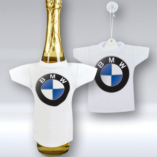 BMW - Mini T-shirt Et unikt biltilbehør og flaskecover med din billede, tekst. design-MiniTshirt-BMW-Garage Culture Shop- garage - man cave - merchandise