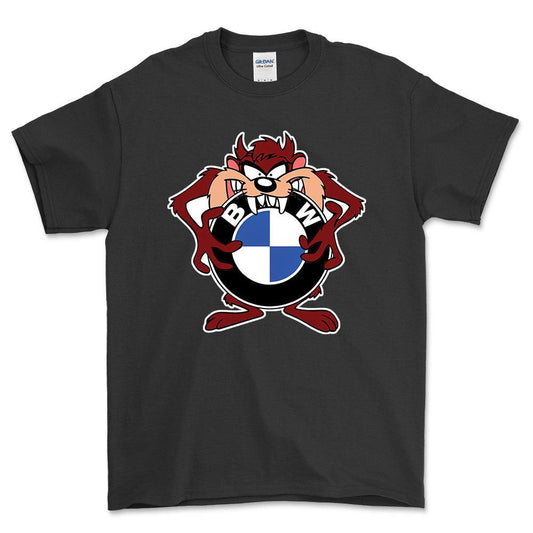 BMW TAZ Unisex T-Shirt , Bomuld-Beklædning-BMW-Sort-S-Forside-Garage Culture Shop- garage - man cave - merchandise