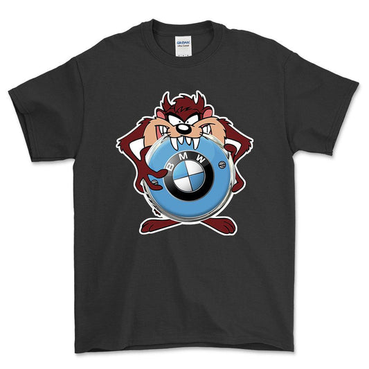 BMW TAZ Unisex T-Shirt , Bomuld-Beklædning-BMW-Sort-S-Forside-Garage Culture Shop- garage - man cave - merchandise