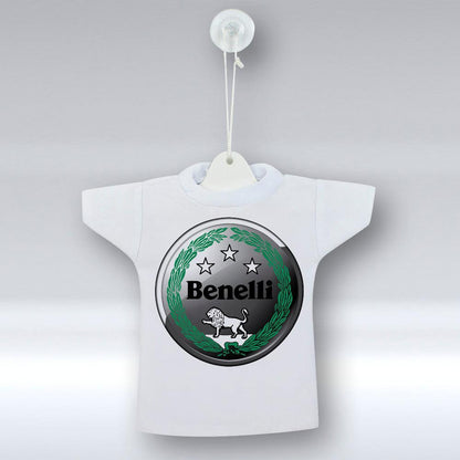 Benelli - Mini T-shirt Et unikt biltilbehør og flaskecover med din billede, tekst. design-MiniTshirt-Benelli-Garage Culture Shop- garage - man cave - merchandise