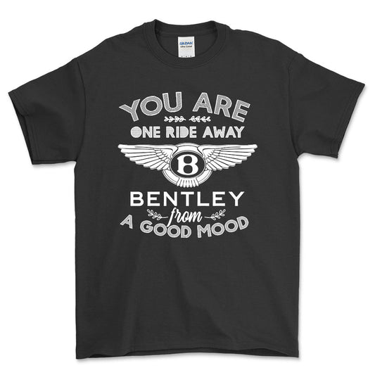 Bentley Unisex T-Shirt , Bomuld-Beklædning-Bentley-Sort-S-Forside-Garage Culture Shop- garage - man cave - merchandise