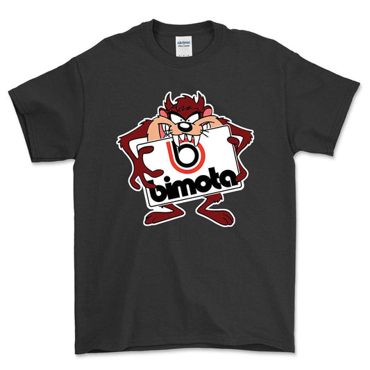 Bimota TAZ Unisex T-Shirt , Bomuld-Beklædning-Bimota-Sort-S-Forside-Garage Culture Shop- garage - man cave - merchandise