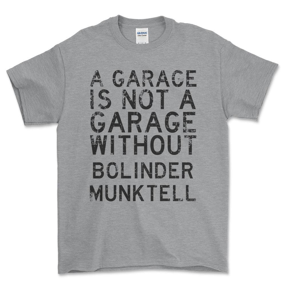 Bolinder Munktell - A Garage Is Not A Garage Without Bolinder Munktell - Unisex T-Shirt , Bomuld-Beklædning-Bolinder Munktell-Grå Sport-S-Forside-Garage Culture Shop- garage - man cave - merchandise