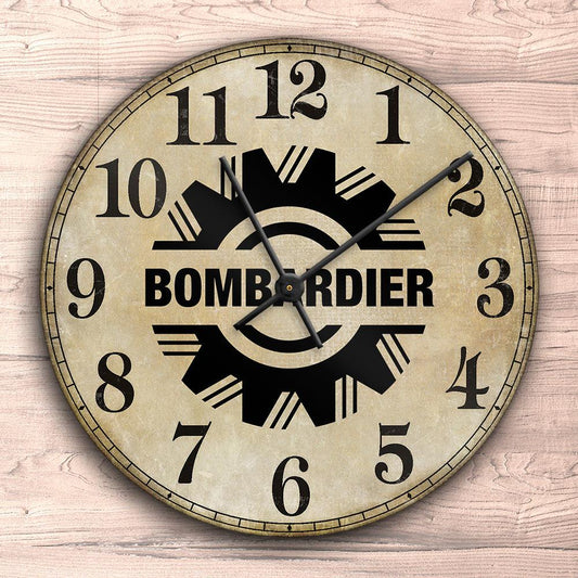 Bombardier Vægur Rundt-Clock-Bombardier-Garage Culture Shop- garage - man cave - merchandise