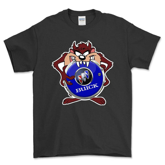 Buick TAZ Unisex T-Shirt , Bomuld-Beklædning-Buick-Sort-S-Forside-Garage Culture Shop- garage - man cave - merchandise