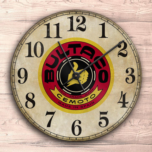 Bultaco Vægur Rundt-Clock-Bultaco-Garage Culture Shop- garage - man cave - merchandise