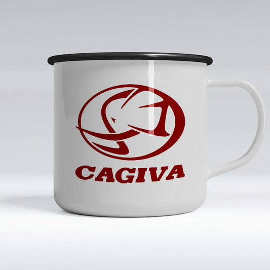 Cagiva Emaljekrus-Krus-Cagiva-Garage Culture Shop- garage - man cave - merchandise