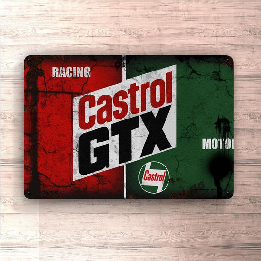 Castrol Gtx Motorolie Skilte, Musemåtte, Dørmåtte-Skilte-Motorolie-Garage Culture Shop- garage - man cave - merchandise