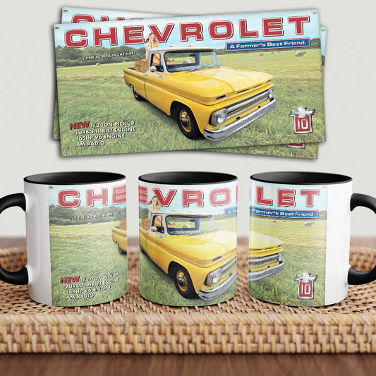 Chevrolet C10 "To Toner" Vintage Keramisk Krus-Krus-Chevrolet-Garage Culture Shop- garage - man cave - merchandise