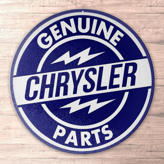 Chrysler Genuine Chrysler Parts, Runde Skilte , Musemåtte Rundt , Kop Underlag, Underlagssæt-Runde Skilte-Chrysler-Garage Culture Shop- garage - man cave - merchandise