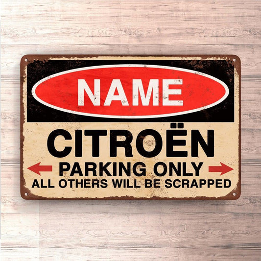 Citroën - Parking Only - Skilte, Musemåtte, Dørmåtte-Skilte-Citroen-Garage Culture Shop- garage - man cave - merchandise