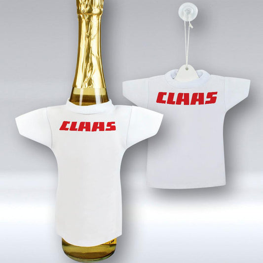 Claas - Mini T-shirt Et unikt biltilbehør og flaskecover med din billede, tekst. design-MiniTshirt-Claas-Garage Culture Shop- garage - man cave - merchandise