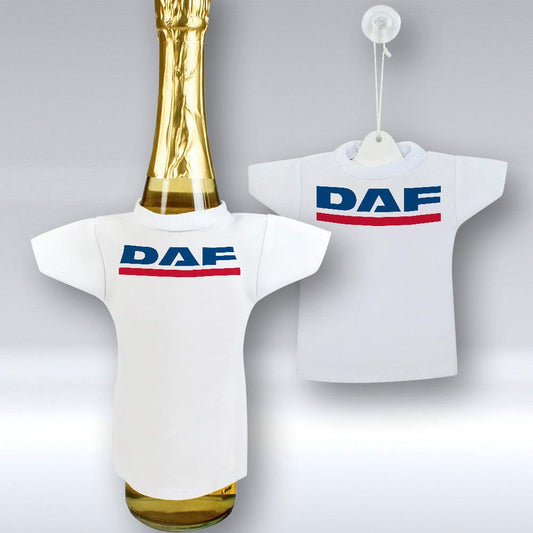 DAF - Mini T-shirt Et unikt biltilbehør og flaskecover med din billede, tekst. design-MiniTshirt-DAF-Garage Culture Shop- garage - man cave - merchandise