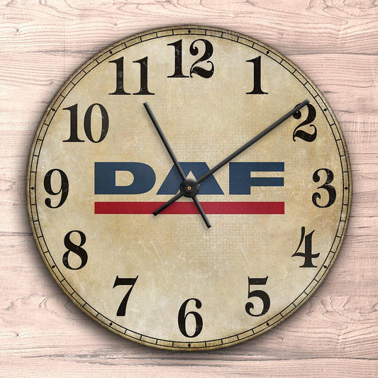 DAF Vægur Rundt-Clock-DAF-Garage Culture Shop- garage - man cave - merchandise