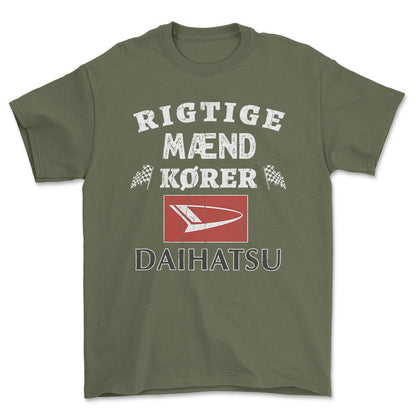 Daihatsu Rigtige Mænd Kører - Unisex T-Shirt , Bomuld-Beklædning-Daihatsu-Garage Culture Shop- garage - man cave - merchandise
