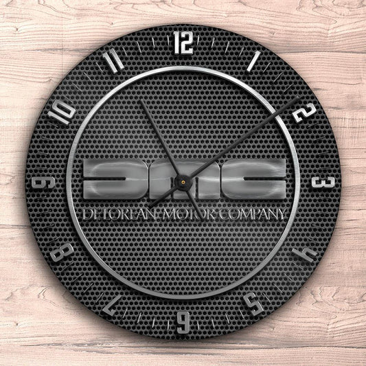 Delorean Vægur Rundt-Clock-DeLorean-Garage Culture Shop- garage - man cave - merchandise