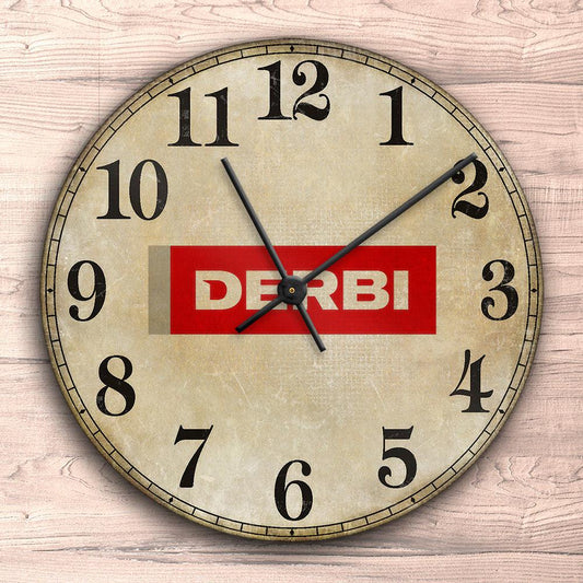 Derbi Vægur Rundt-Clock-Derbi-Garage Culture Shop- garage - man cave - merchandise