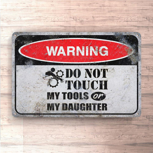 Do Not Touch My Tools Skilte, Musemåtte, Dørmåtte-Skilte-Funny Garage-Garage Culture Shop- garage - man cave - merchandise