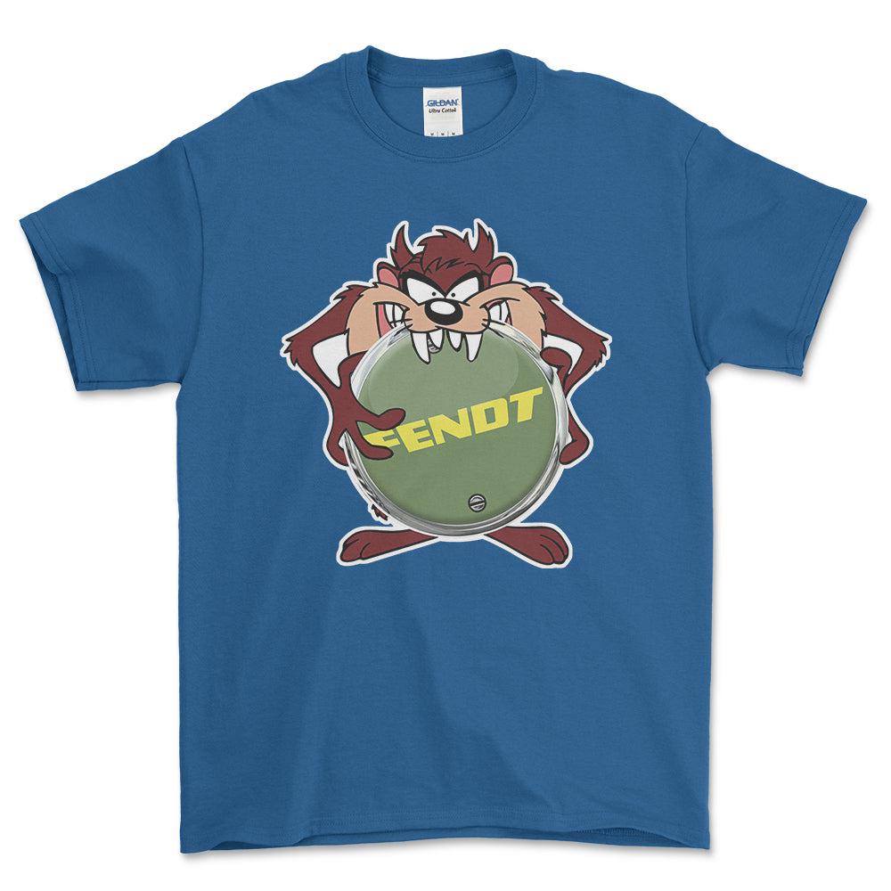 Fendt TAZ Unisex T-Shirt , Bomuld-Beklædning-Fendt-Blå Royal-S-Forside-Garage Culture Shop- garage - man cave - merchandise