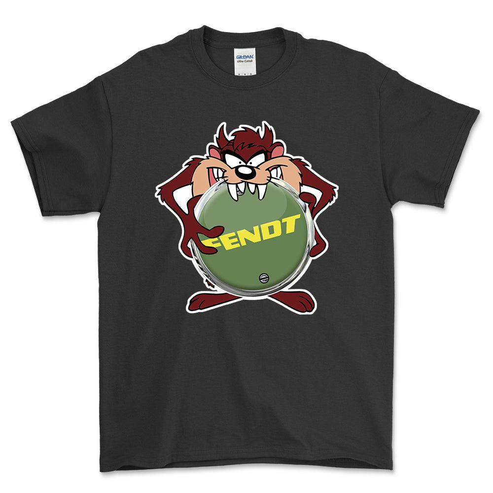 Fendt TAZ Unisex T-Shirt , Bomuld-Beklædning-Fendt-Sort-S-Forside-Garage Culture Shop- garage - man cave - merchandise