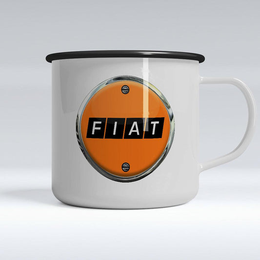 Fiat Emaljekrus-Krus-Fiat-Garage Culture Shop- garage - man cave - merchandise