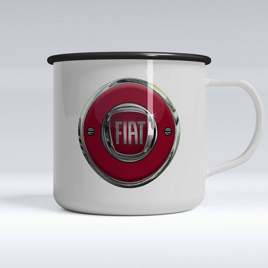 Fiat Emaljekrus-Krus-Fiat-Garage Culture Shop- garage - man cave - merchandise