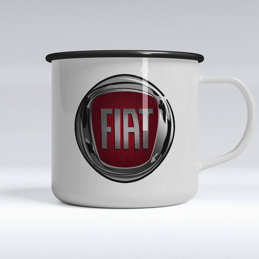 Fiat Emaljekrus-Krus-Fiat-Garage Culture Shop- garage - man cave - merchandise