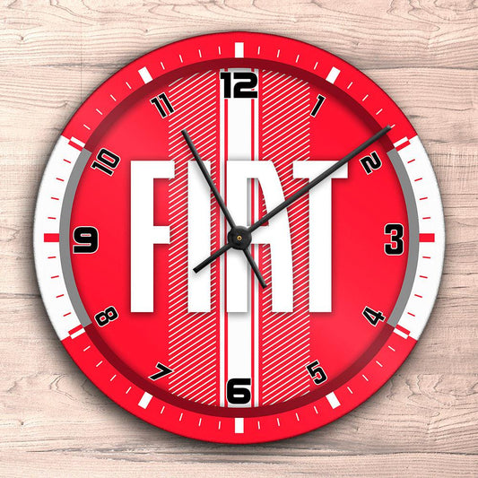 Fiat Vægur Rundt-Clock-Fiat-Garage Culture Shop- garage - man cave - merchandise